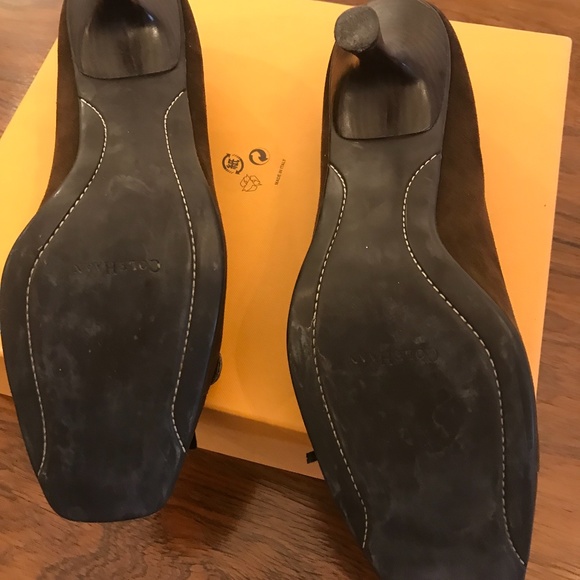 COLE HAAN SUEDE HEELS (Brown) - Picture 5 of 8